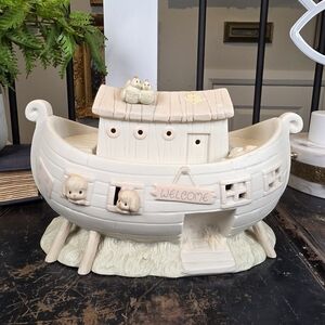 Precious Moments Noah's Ark Night Light 530042 | 1992 Retired Two By Two Lamp